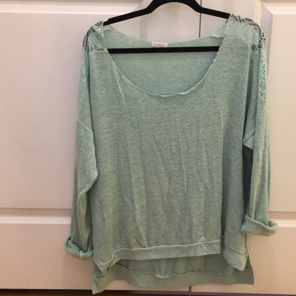 Teal sweater- oversized